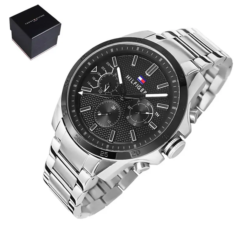 Tommy Hilfiger Decker Quartz Black Dial Men's Watch- 1791564